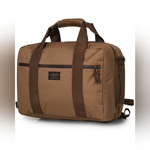 Filson Ripstop Nylon Pullman Duffle and Backpack | Tan - Picture 4 of 11